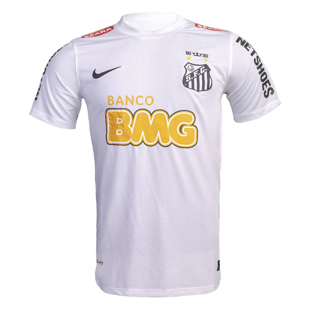 Retro NEYMAR JR #11 2012 Santos FC Home Soccer Jersey - Image 2