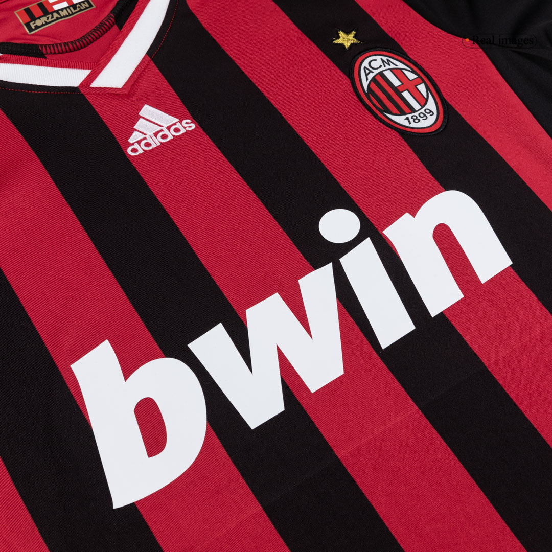 Retro 2009/10 AC Milan Home Soccer Jersey - Image 6