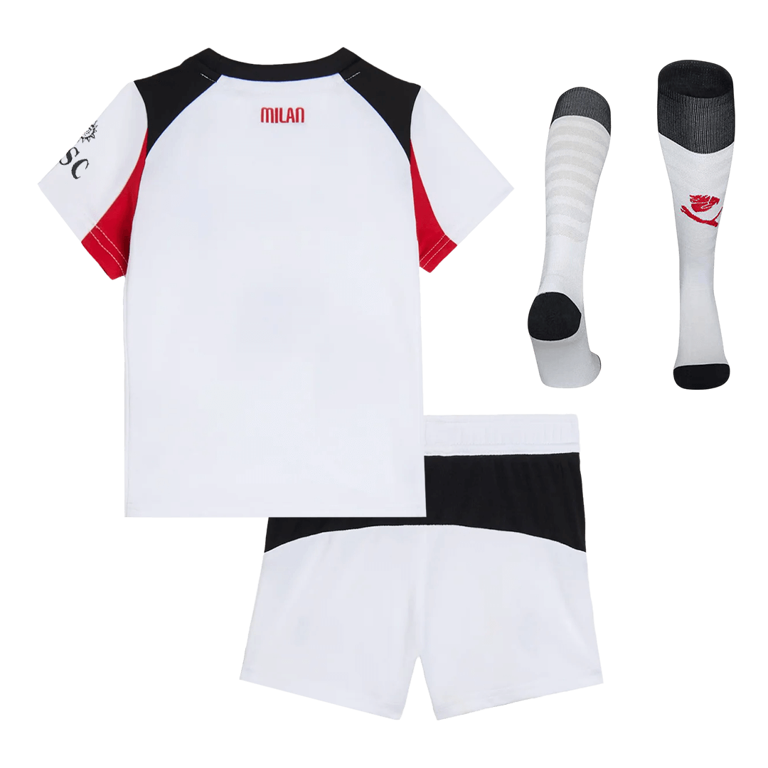 Kid's AC Milan Away Soccer Jersey Kit(Jersey+Shorts+Socks) 2025/26 - Image 2
