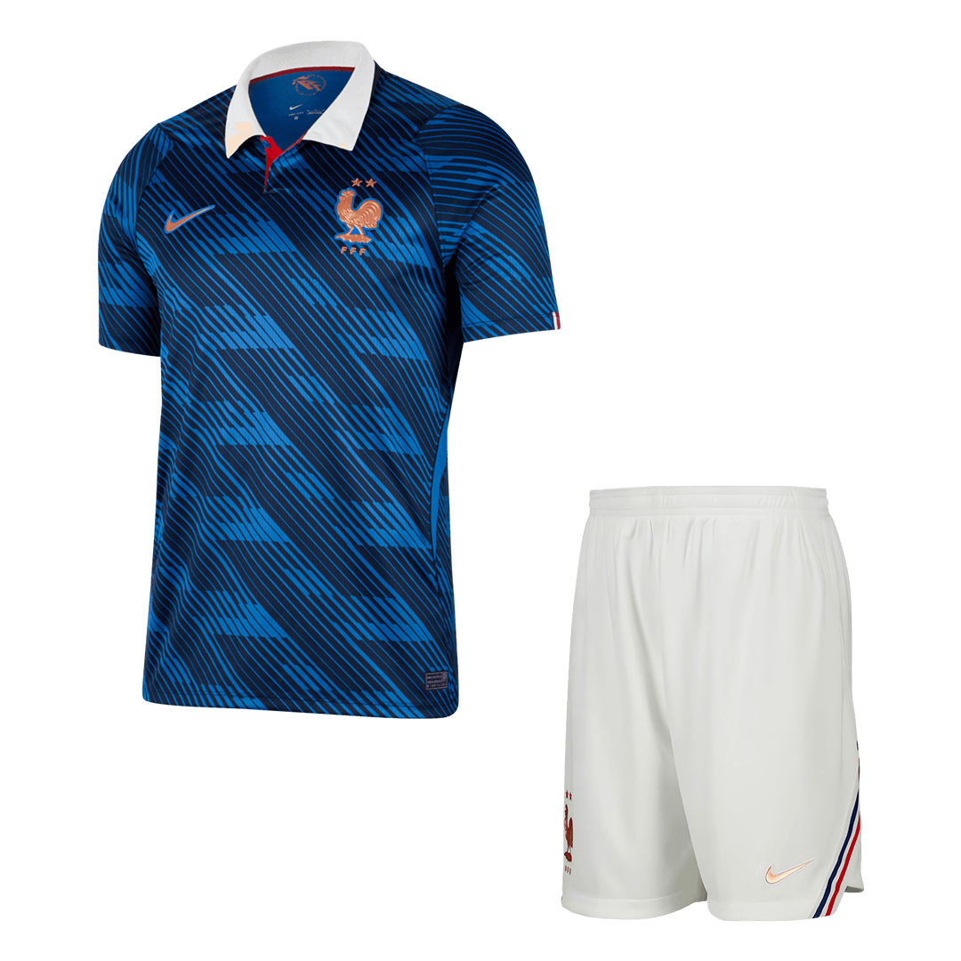 France Home Soccer Jersey Kit(Jersey+Shorts) 2026
