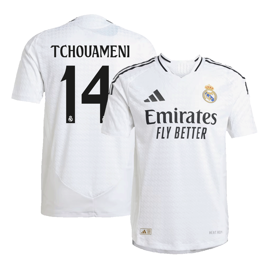 TCHOUAMENI #14 Real Madrid Home Soccer Jersey 2024/25 Player Version