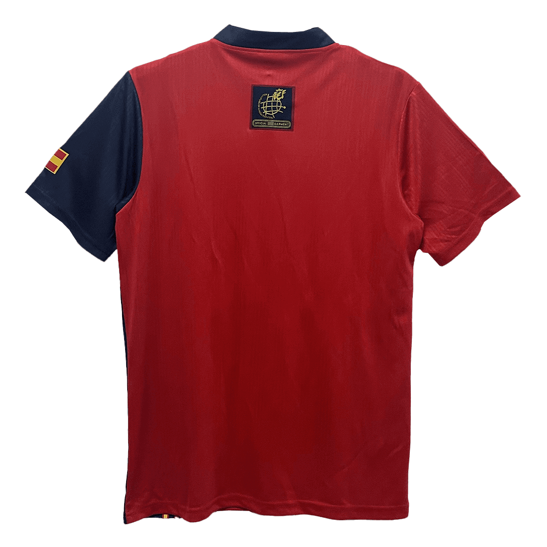 Retro 1996 Spain Home Soccer Jersey - Image 5