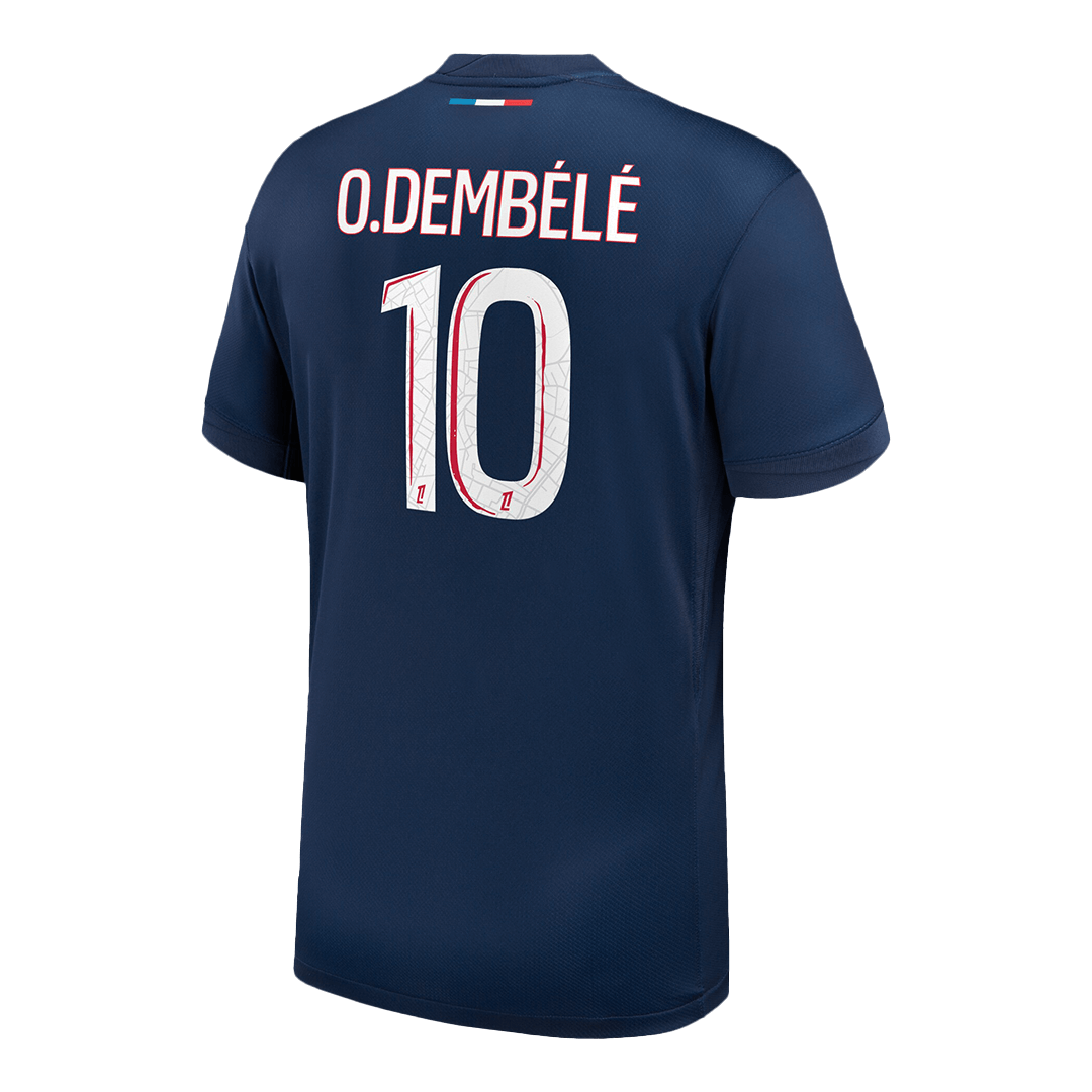 O.DEMBÉLÉ #10 PSG Home Soccer Jersey 2024/25 - Image 3
