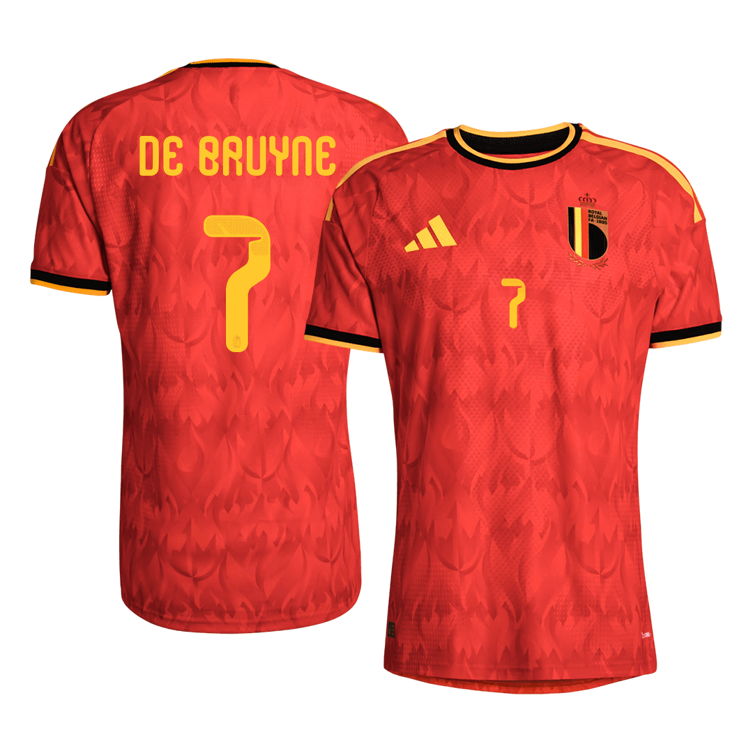 DE BRUYNE #7 Belgium Home Soccer Jersey 2026 Player Version