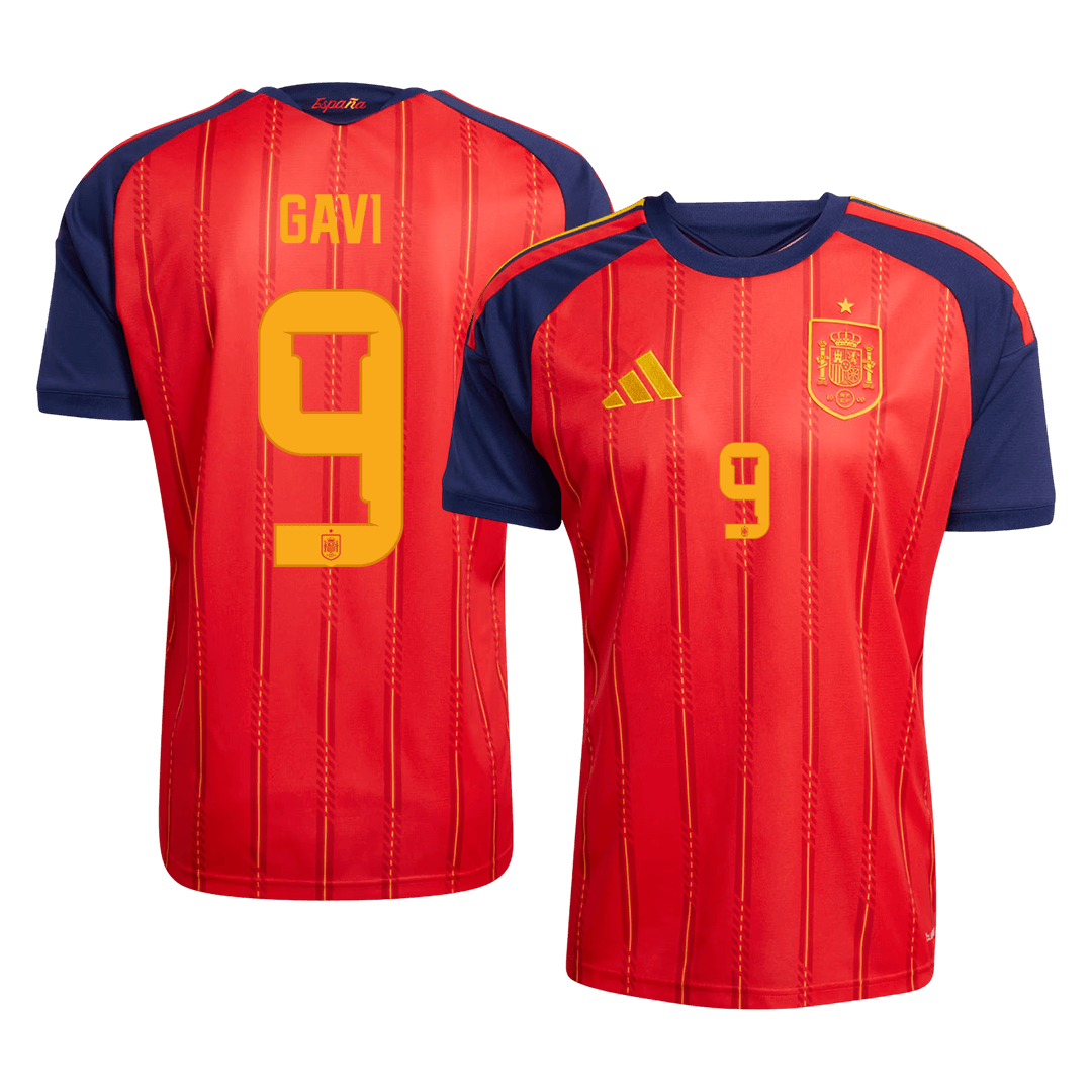 GAVI #9 Spain Home Soccer Jersey 2026