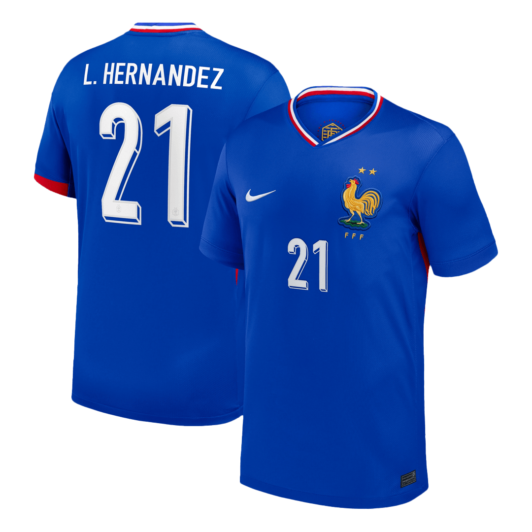 L.Hernandez #21 France Home Soccer Jersey 2024