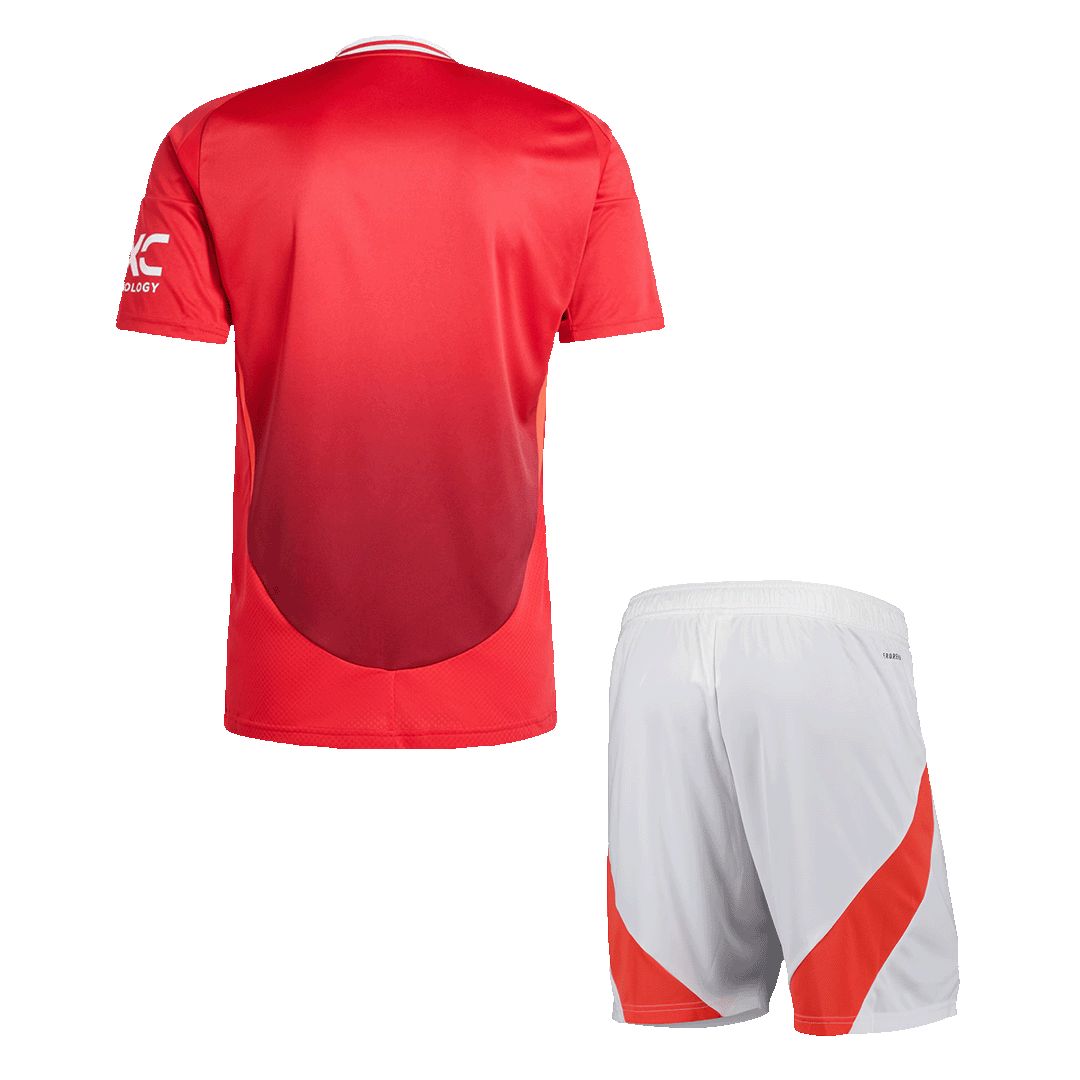 Manchester United Home Soccer Jersey Kit(Jersey+Shorts) 2024/25 - Image 2