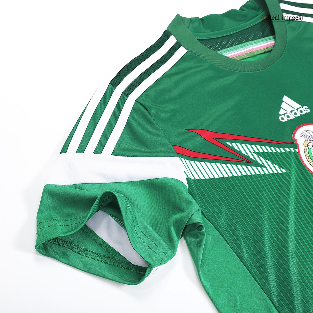 Retro 2014 Mexico Home Soccer Jersey - Image 4