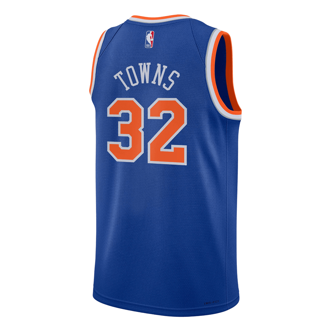 New York Knicks TOWNS #32 Swingman NBA Jersey - Icon Edition - Image 3