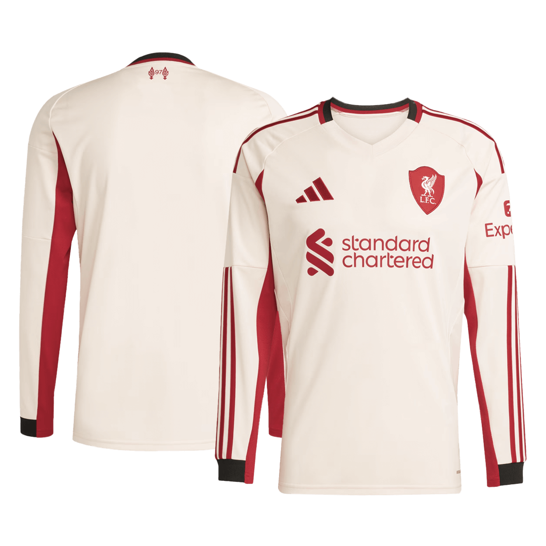 Liverpool Away Long Sleeve Soccer Jersey 2025/26 - Image 3