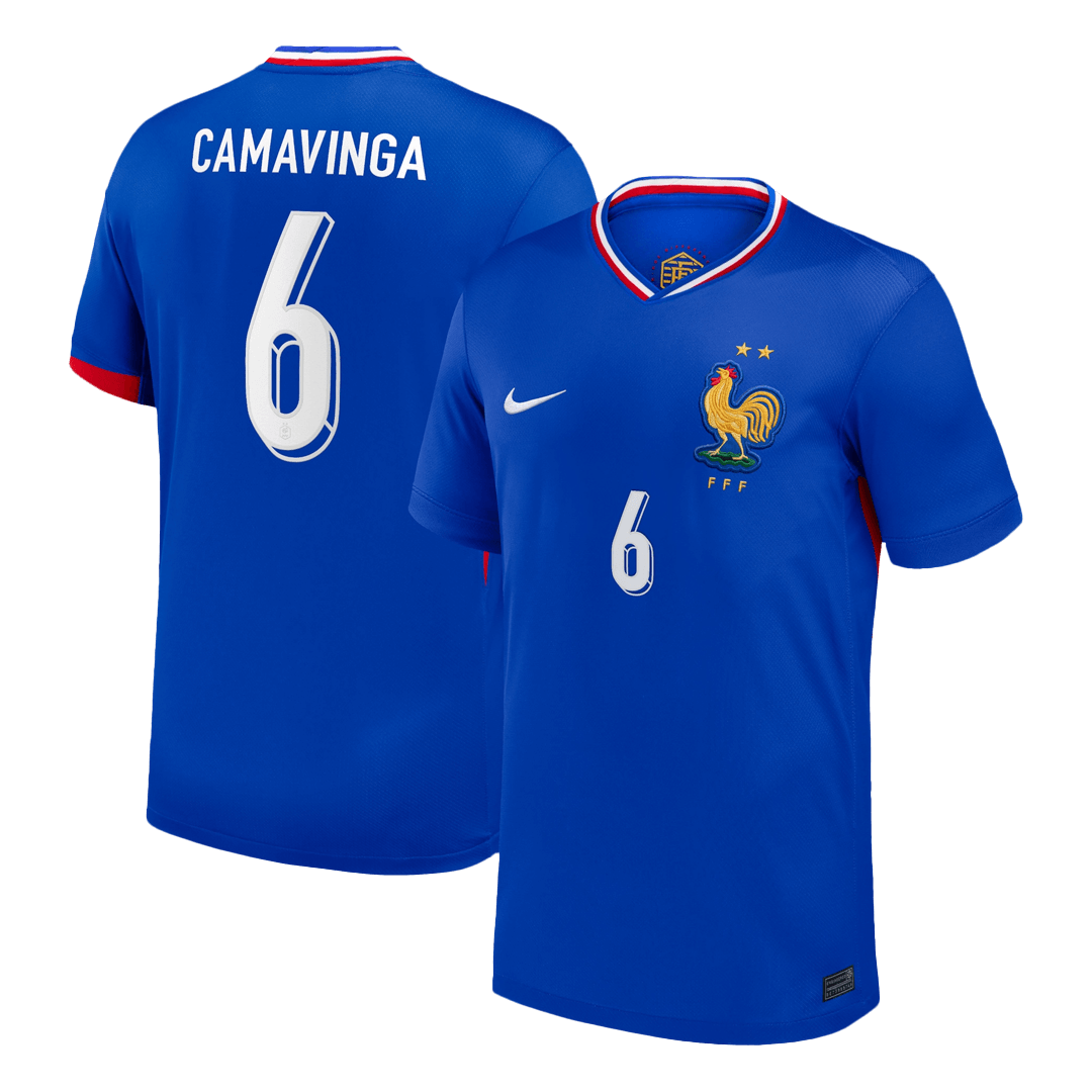 CAMAVINGA #6 France Home Soccer Jersey 2024