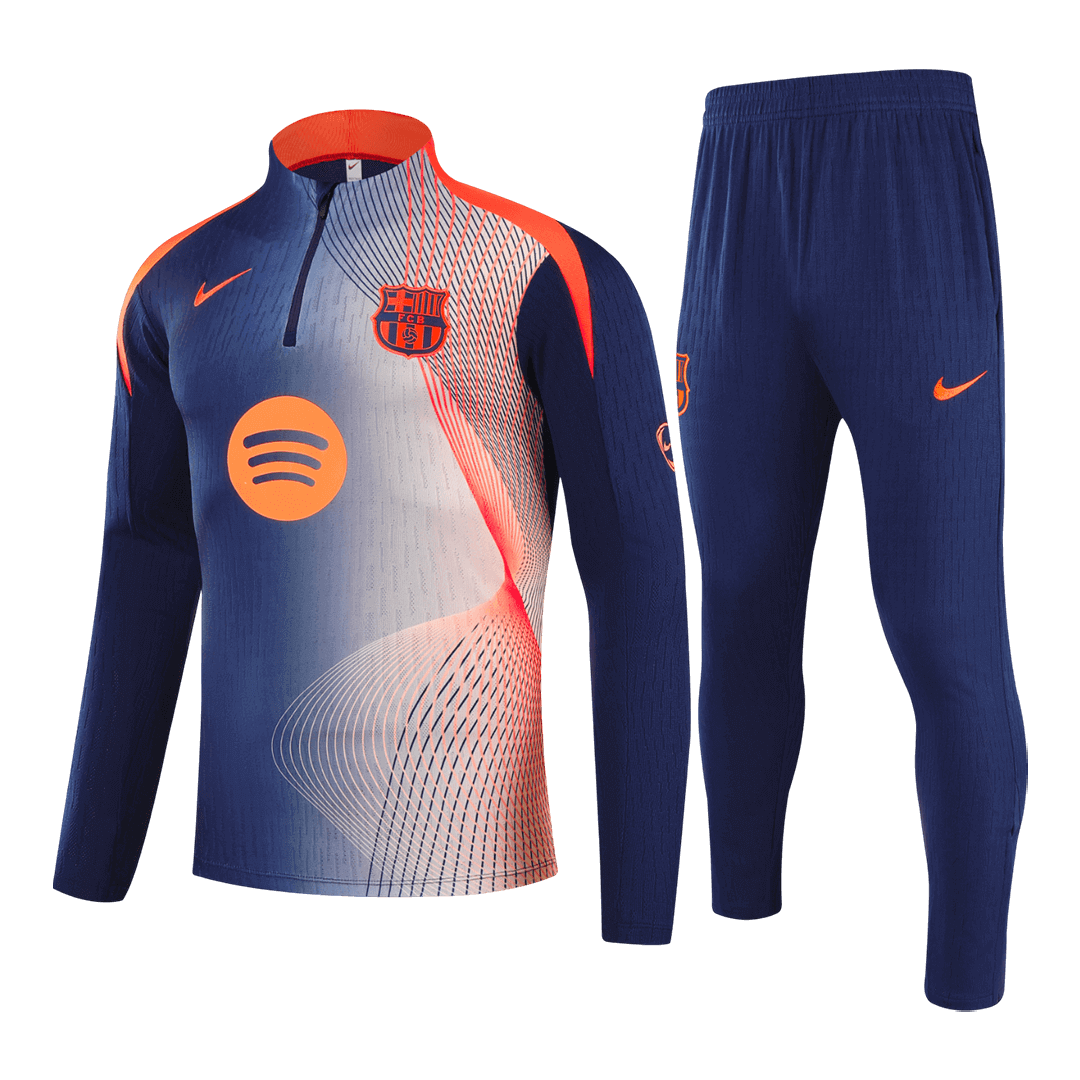 Kid's Barcelona Zipper Sweatshirt Kit(Top+Pants) 2025/26