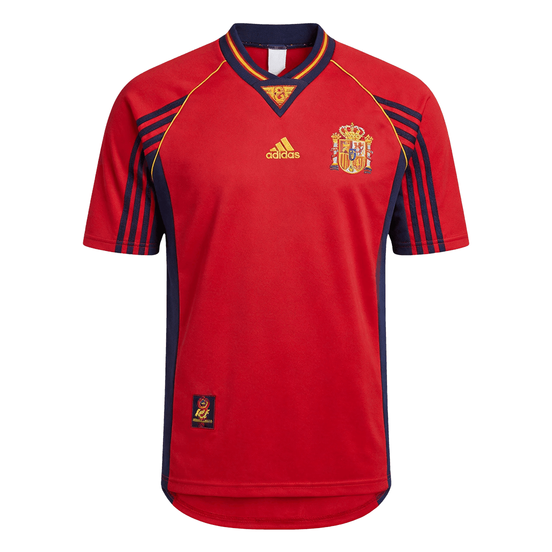 Retro 1998 Spain Home Soccer Jersey