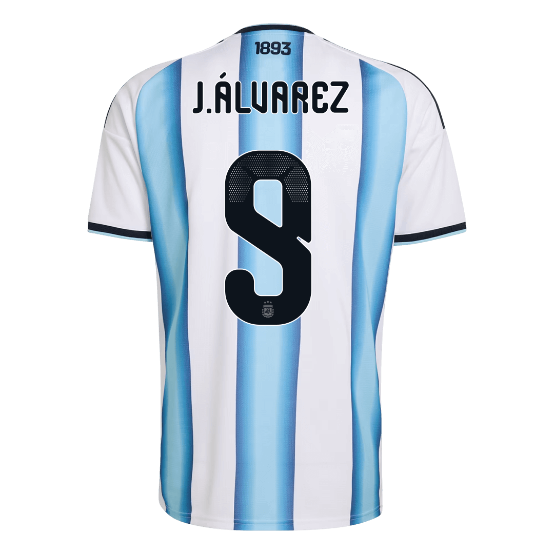 J.ÁLVAREZ #9 Argentina Home Soccer Jersey 2026 - Image 3