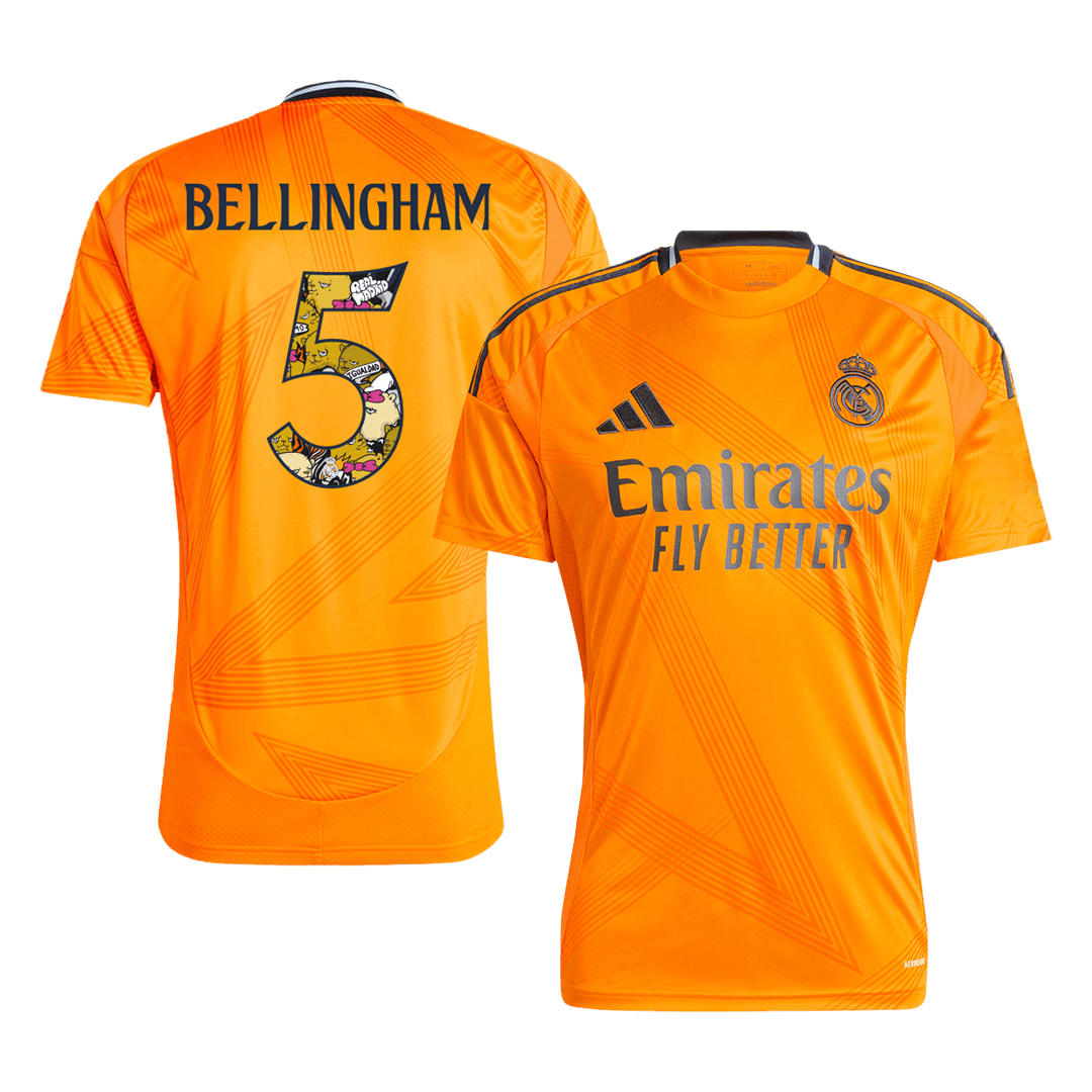 BELLINGHAM #5 Real Madrid Away Soccer Jersey 2024/25