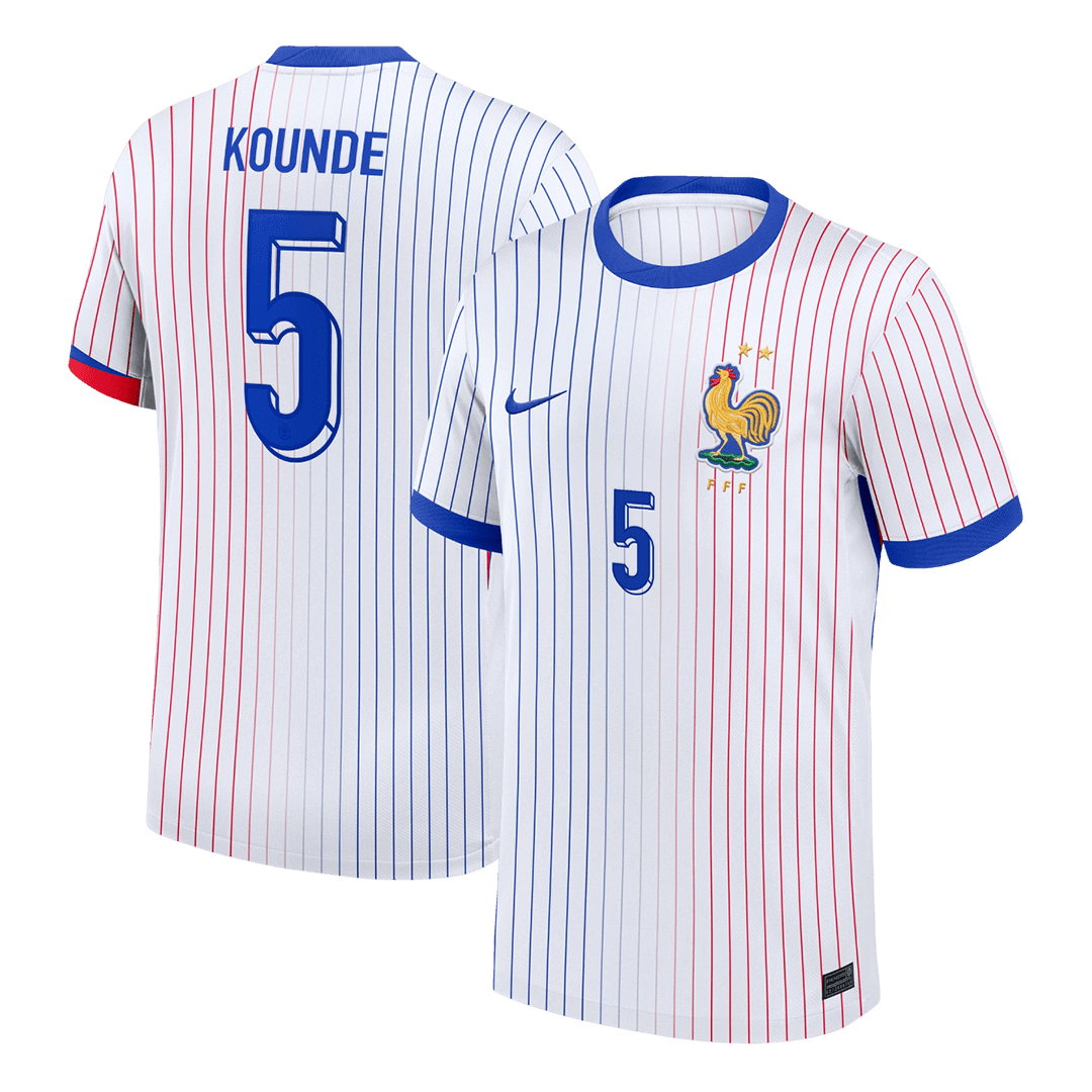 KOUNDE #5 France Away Soccer Jersey 2024