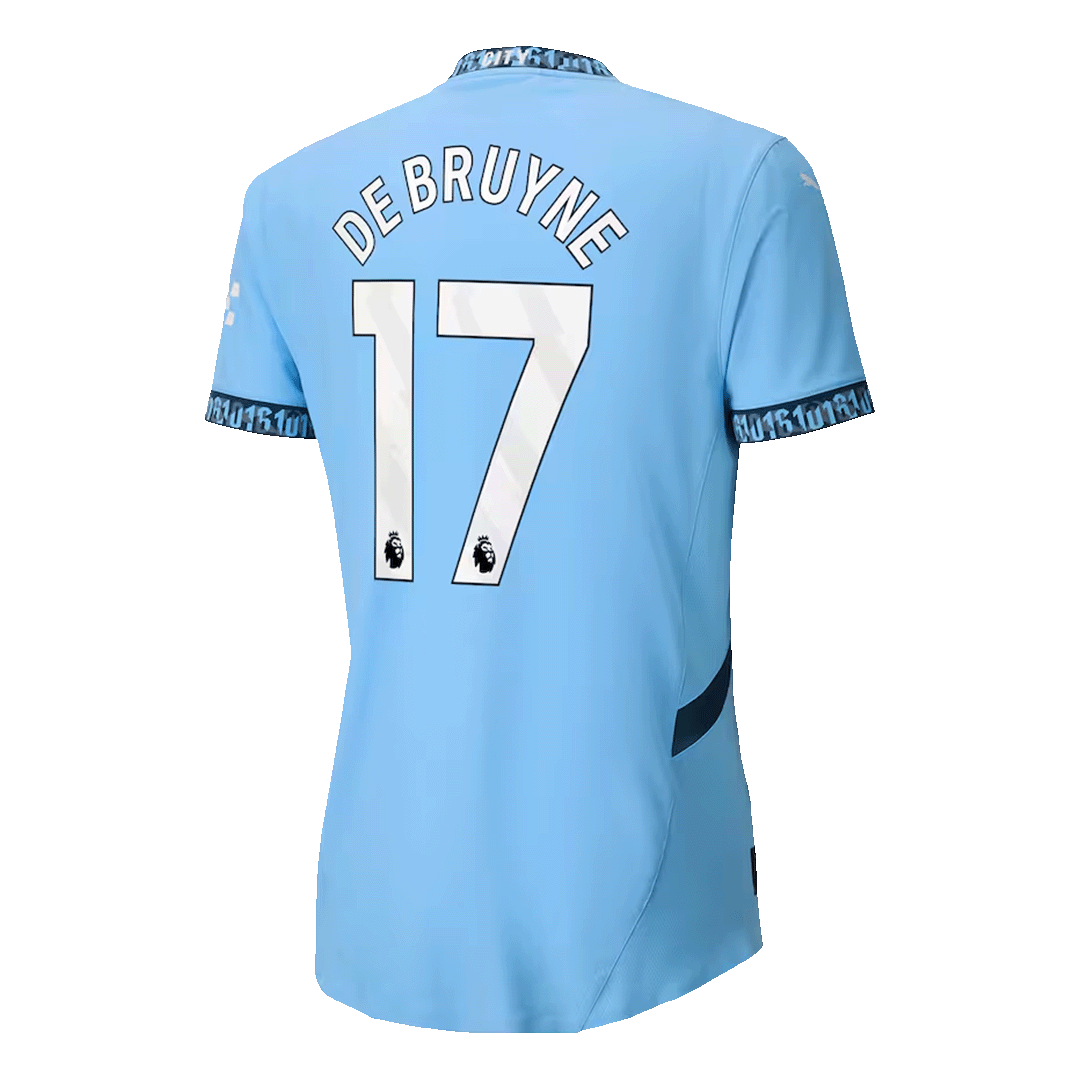 DE BRUYNE #17 Manchester City Home Soccer Jersey 2024/25 Player Version - Image 3
