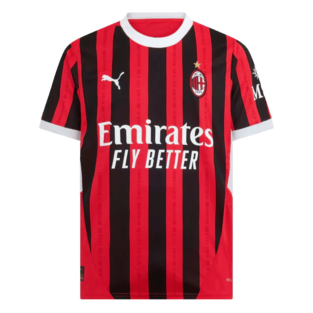 PULISIC #11 AC Milan Home Soccer Jersey 2024/25 - Image 2