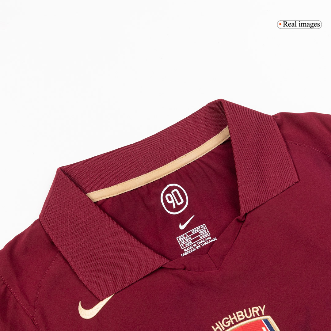 Retro 2005/06 Arsenal Home Long Sleeve Soccer Jersey - Image 3