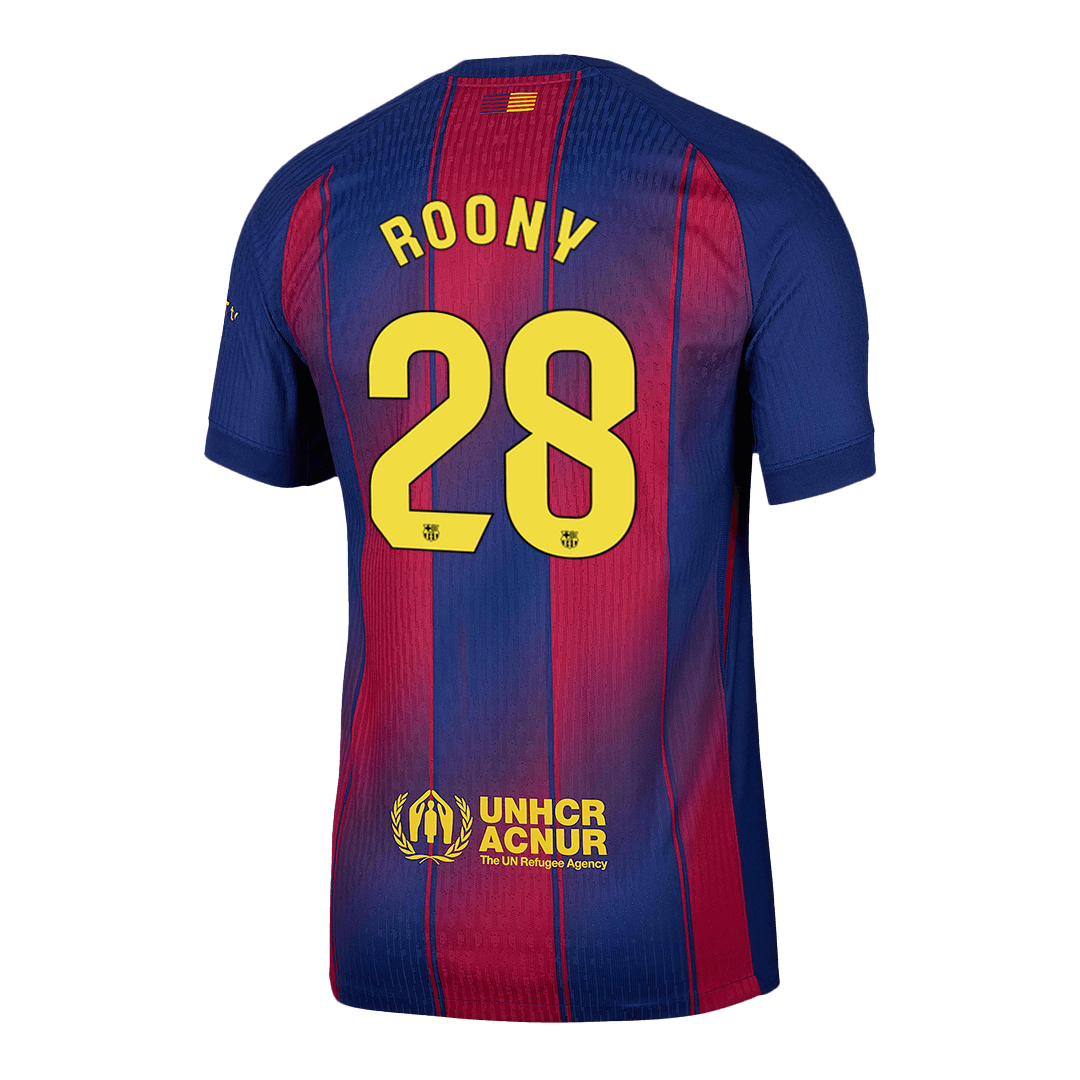 ROONY #28 Barcelona Home Soccer Jersey 2025/26 Player Version - Image 3