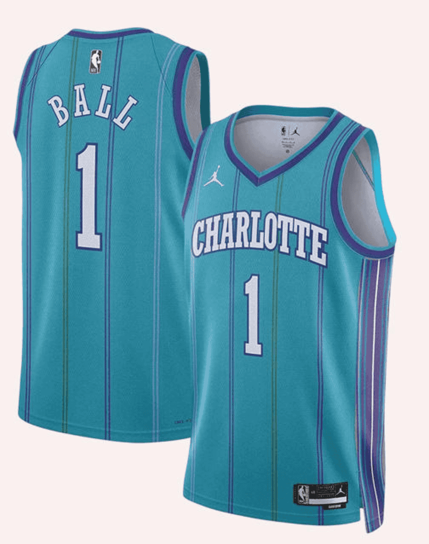 Charlotte Hornets BALL #1 Swingman NBA Jersey