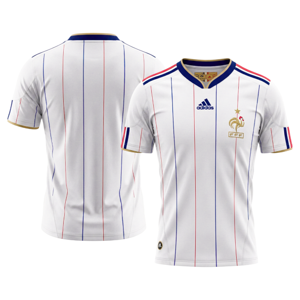 Retro 2010 France Away Soccer Jersey - Image 3