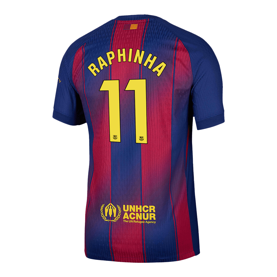 RAPHINHA #11 Barcelona Home Soccer Jersey 2025/26 Player Version - Image 3