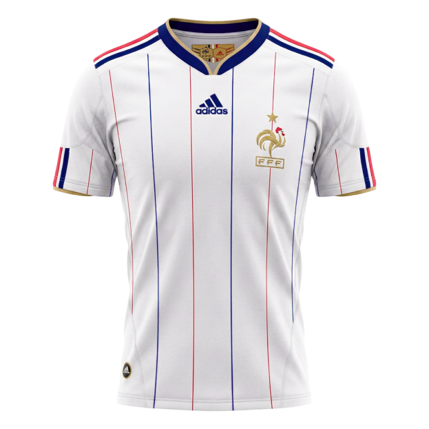 Retro 2010 France Away Soccer Jersey - Image 4