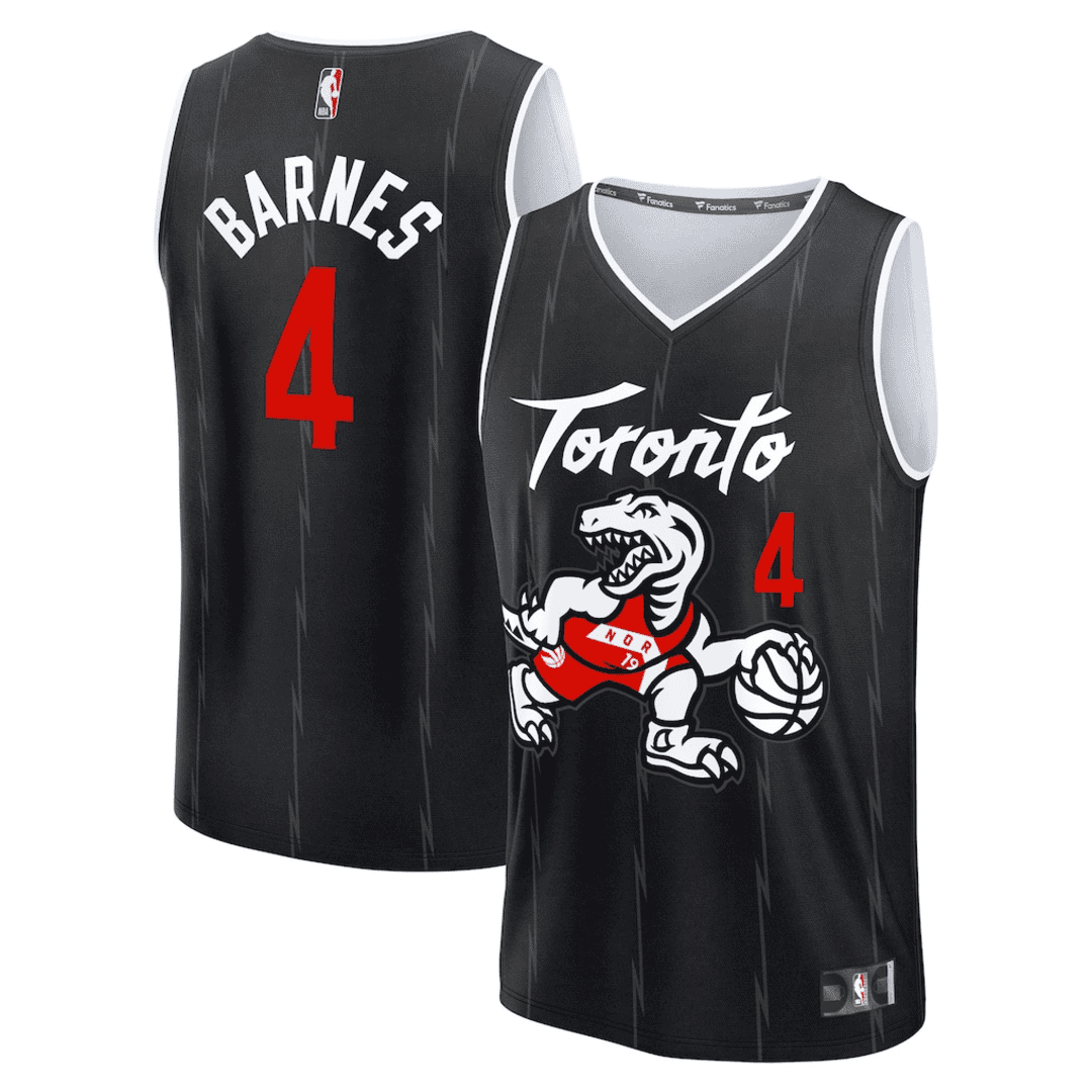 Toronto Raptors BARNES #4 Swingman NBA Jersey - City Edition