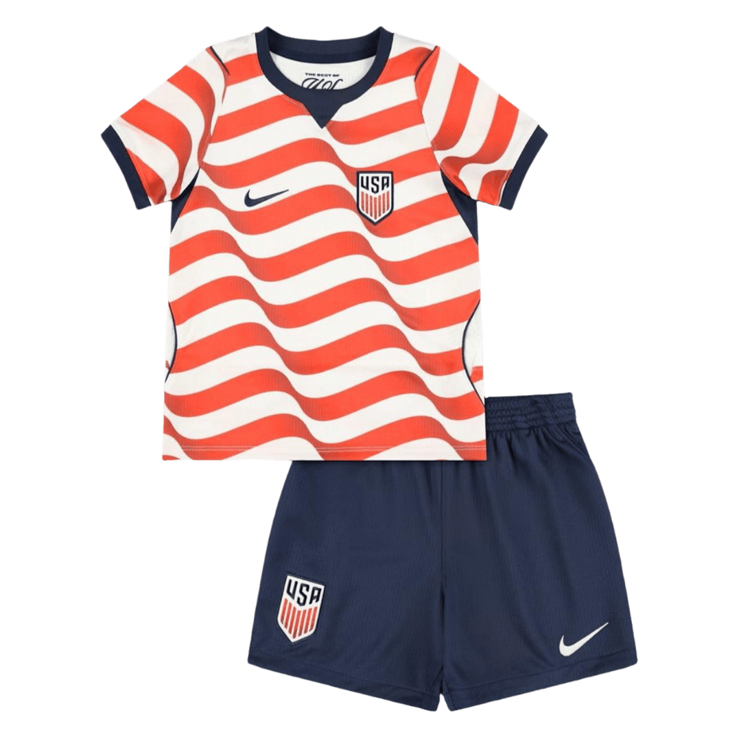 Kid's USA Home Soccer Jersey Kit(Jersey+Shorts) 2026