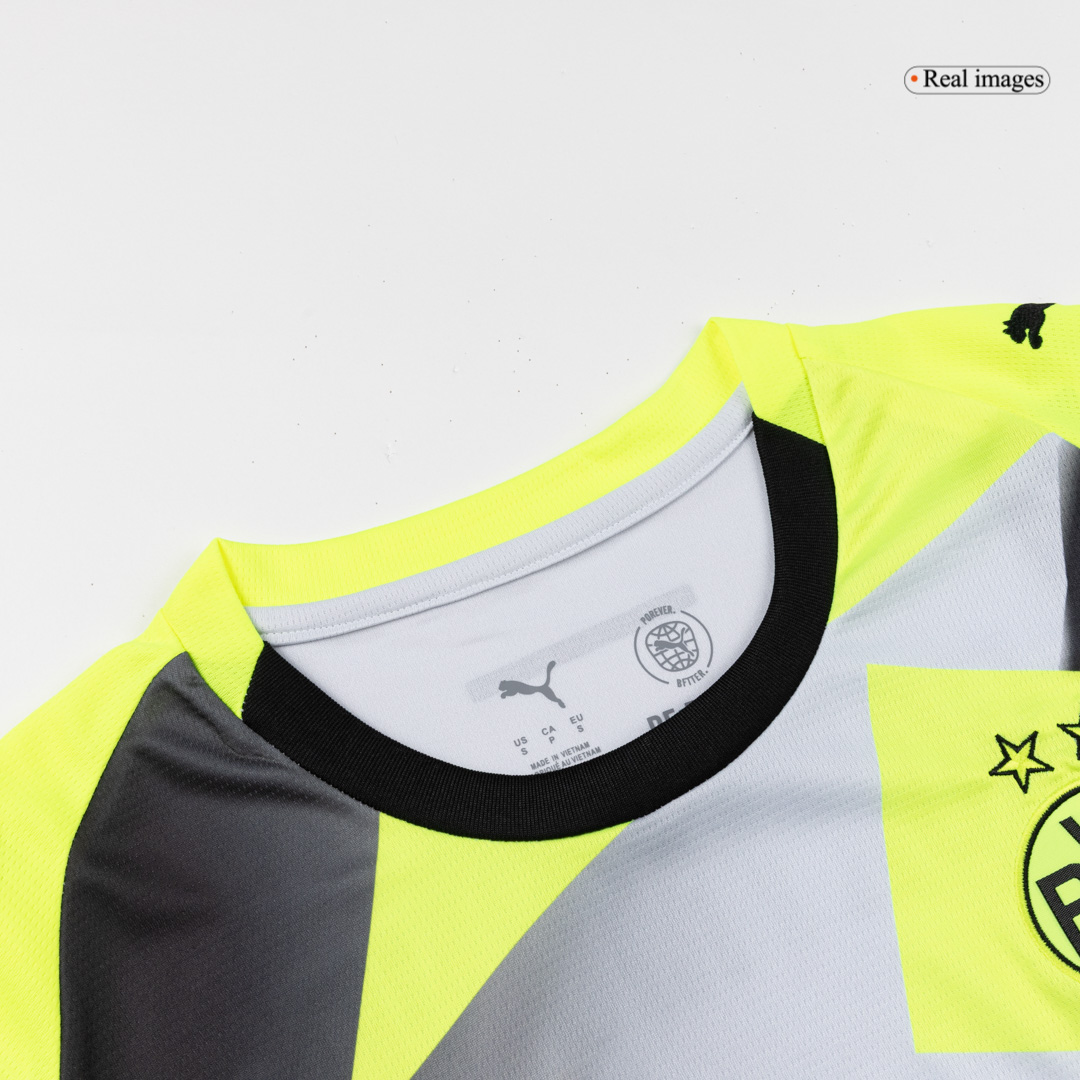 Borussia Dortmund Away Soccer Jersey Kit(Jersey+Shorts) 2025/26 - Image 4