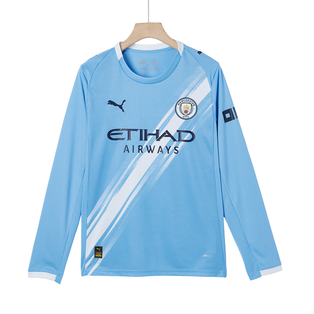 Manchester City Home Long Sleeve Soccer Jersey 2025/26 - Image 5