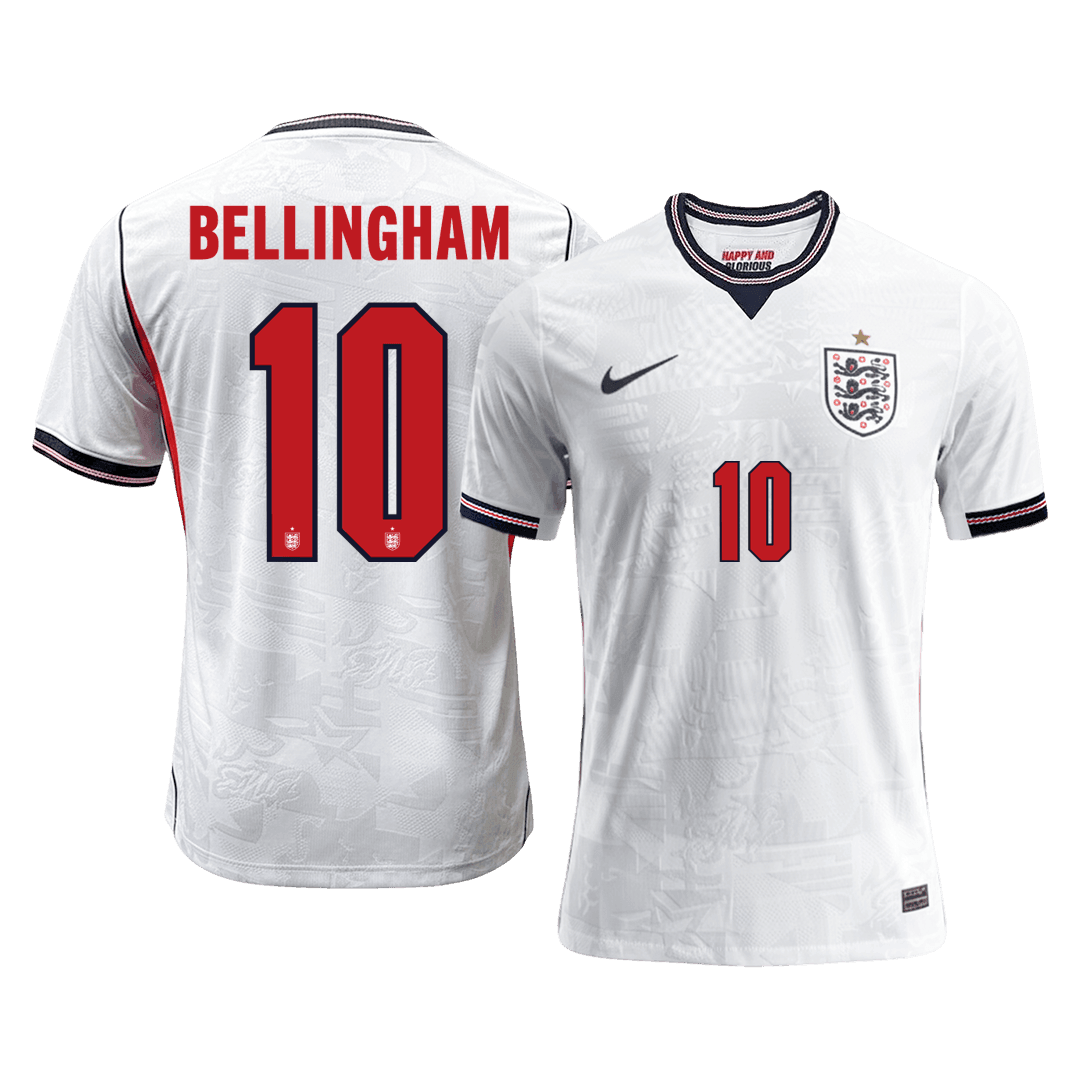 BELLINGHAM #10 England Home Soccer Jersey 2026 Player Version