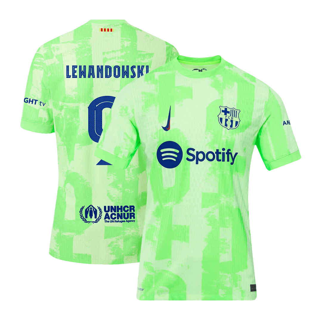 LEWANDOWSKI #9 Barcelona Third Away Soccer Jersey 2024/25 - UCL Player Version