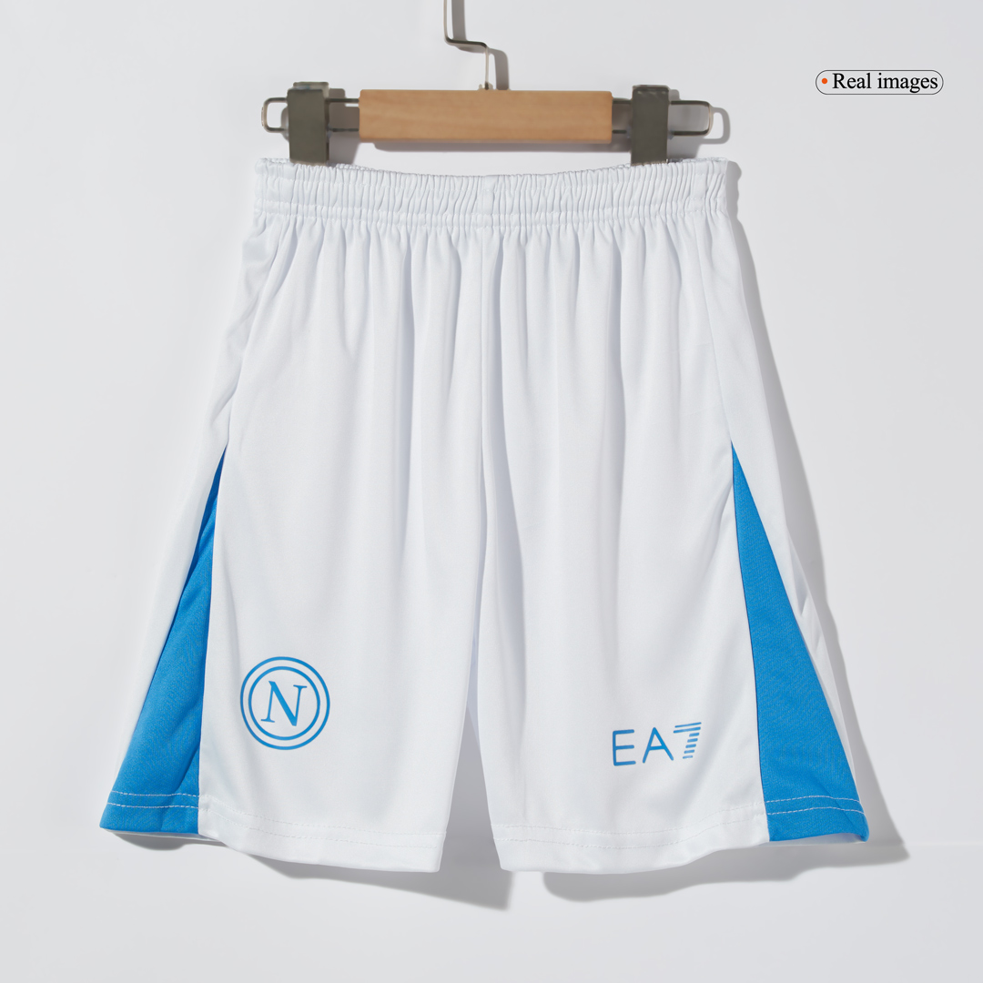 Kid's Napoli Home Soccer Jersey Kit(Jersey+Shorts) 2024/25 - Image 6