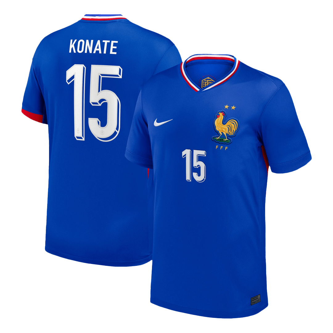 KONATE #15 France Home Soccer Jersey 2024