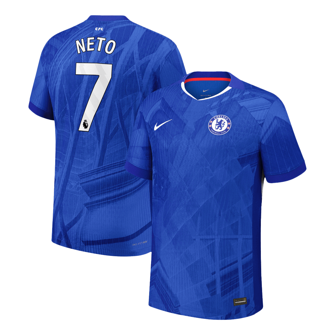 NETO #7 Chelsea Home Soccer Jersey 2025/26 Player Version