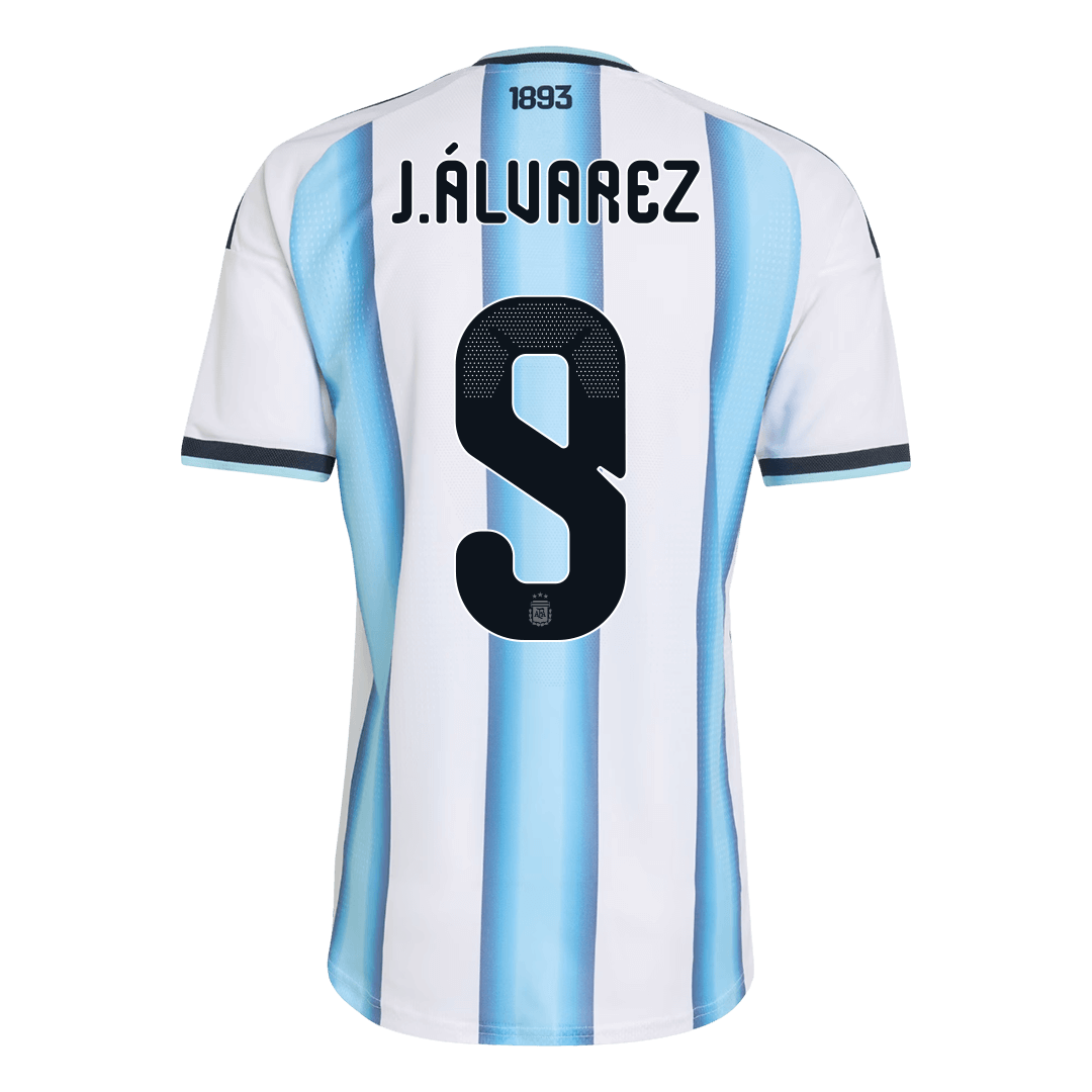 J.ÁLVAREZ #9 Argentina Home Soccer Jersey 2026 Player Version - Image 3