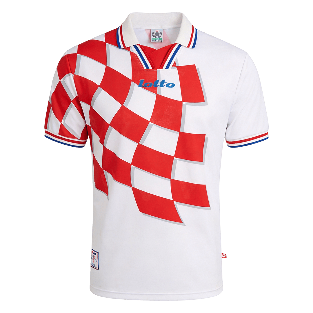 Retro 1998 Croatia Home Soccer Jersey