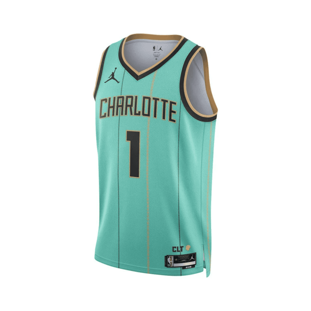 Charlotte Hornets BALL #1 Swingman NBA Jersey - City Edition - Image 2