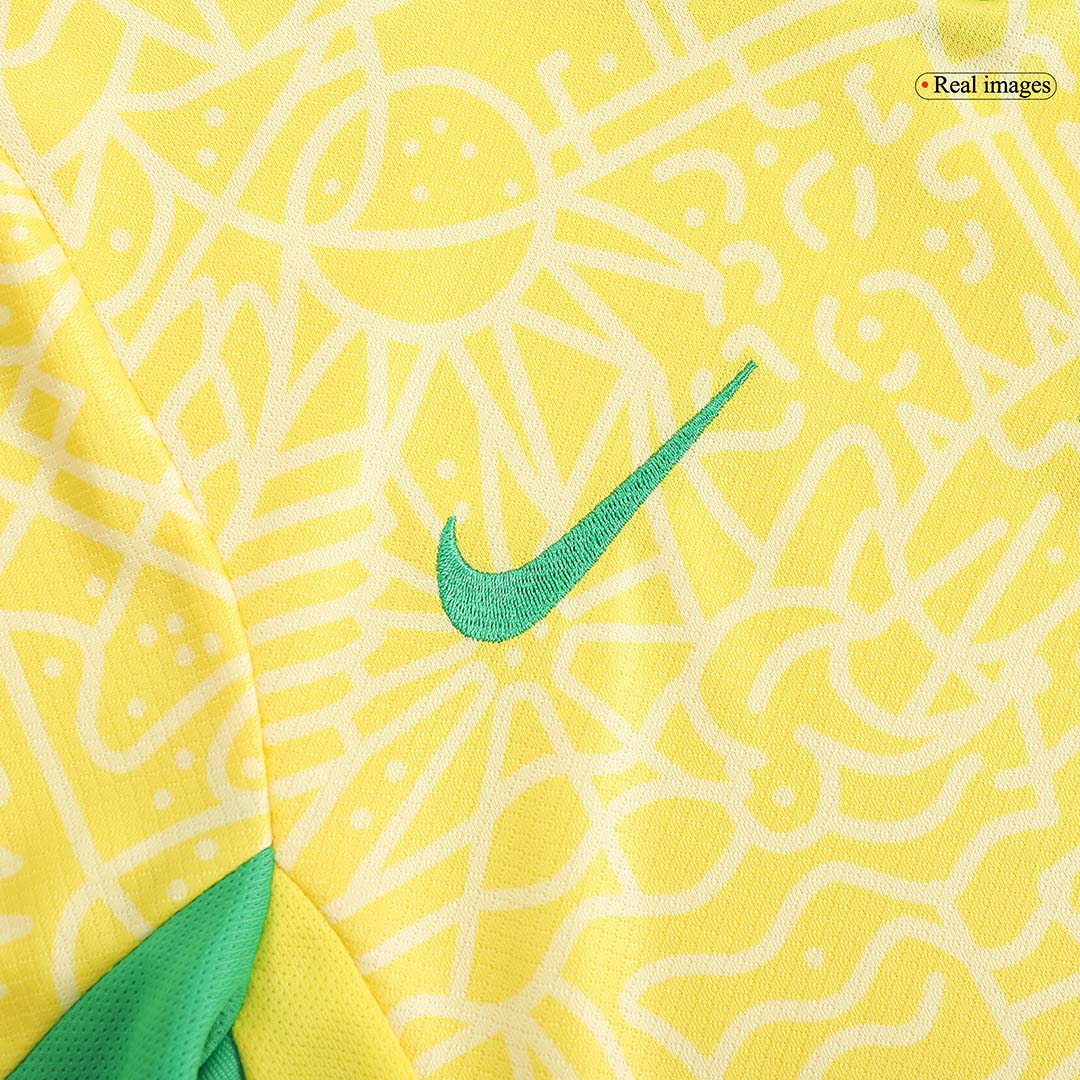 Kid's Brazil Home Soccer Jersey Kit(Jersey+Shorts) Copa America 2024 - Image 10