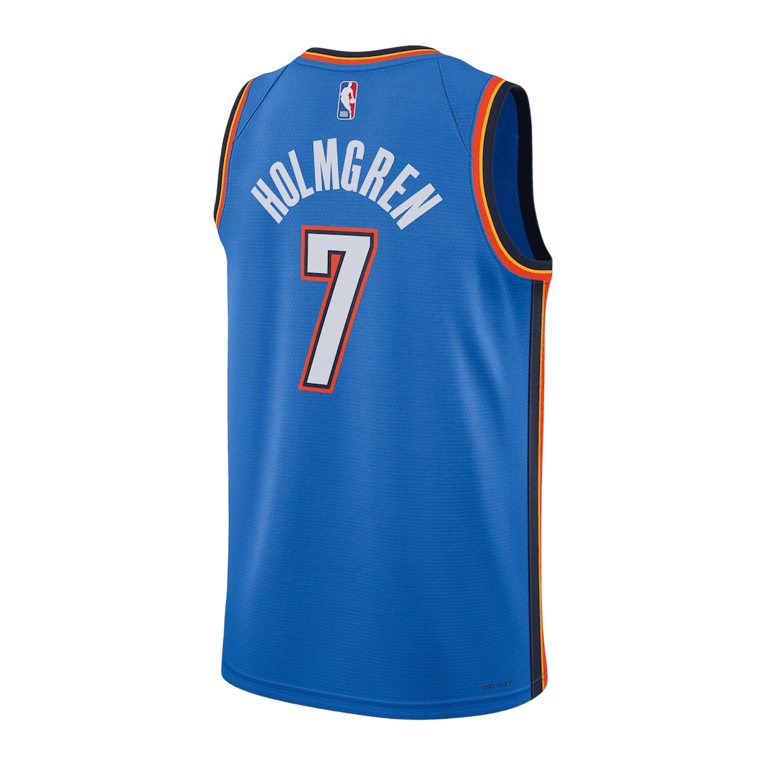 Oklahoma City Thunder Holmgren #7 Swingman NBA Jersey - City Edition- Icon Edition - Image 3