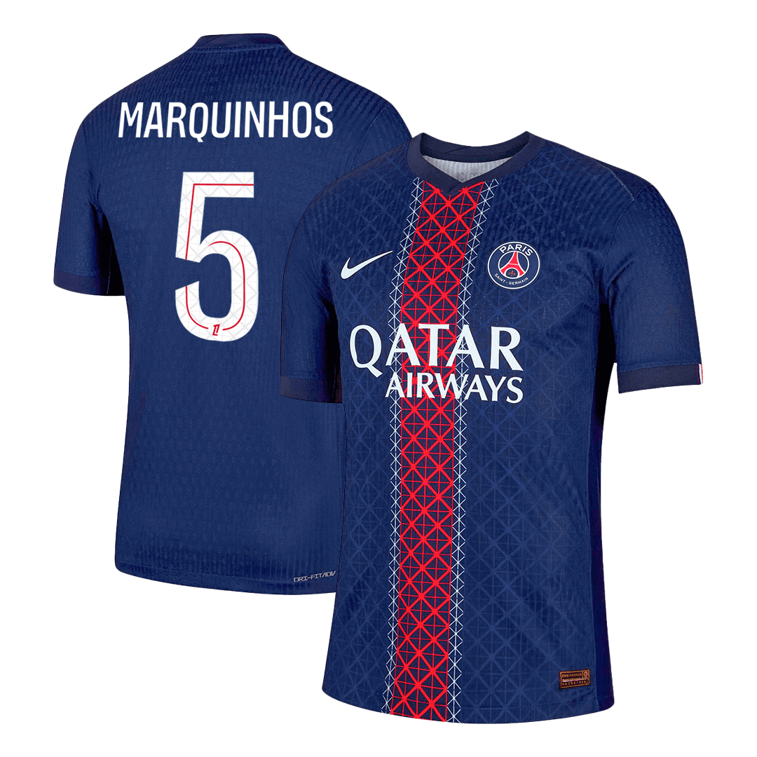 Authentic MARQUINHOS #5 PSG Home Soccer Jersey 2025/26