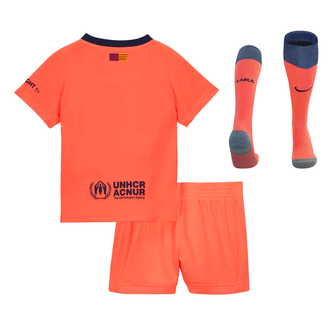 Kid's Barcelona Third Away Soccer Jersey Kit(Jersey+Shorts+Socks) 2025/26 - Image 2