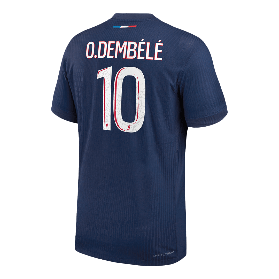 Authentic O.DEMBÉLÉ #10 PSG Home Soccer Jersey 2024/25 - Image 3