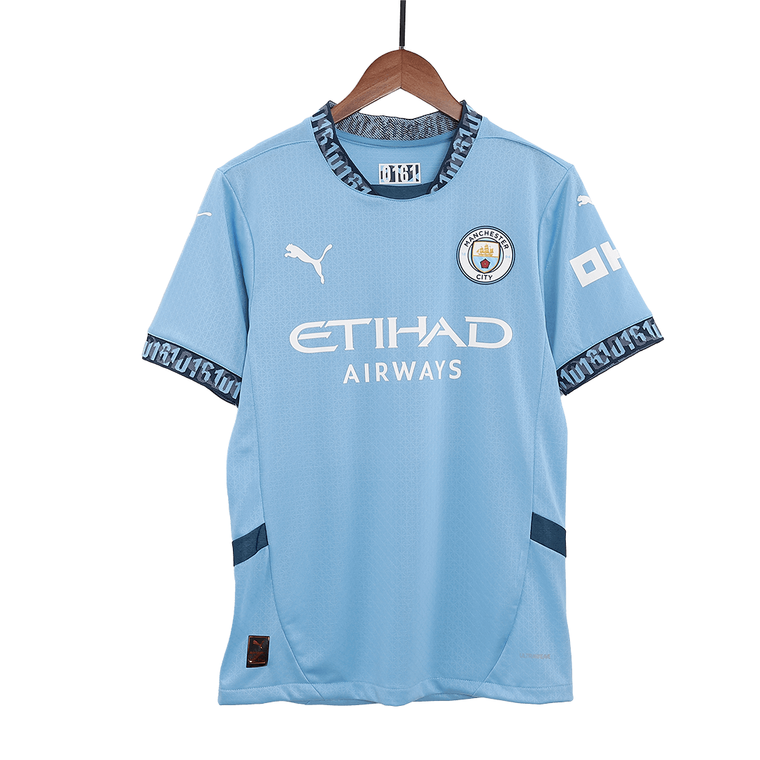 RODRIGO #16 Manchester City Home Soccer Jersey 2024/25 - UCL Player Version - Image 4