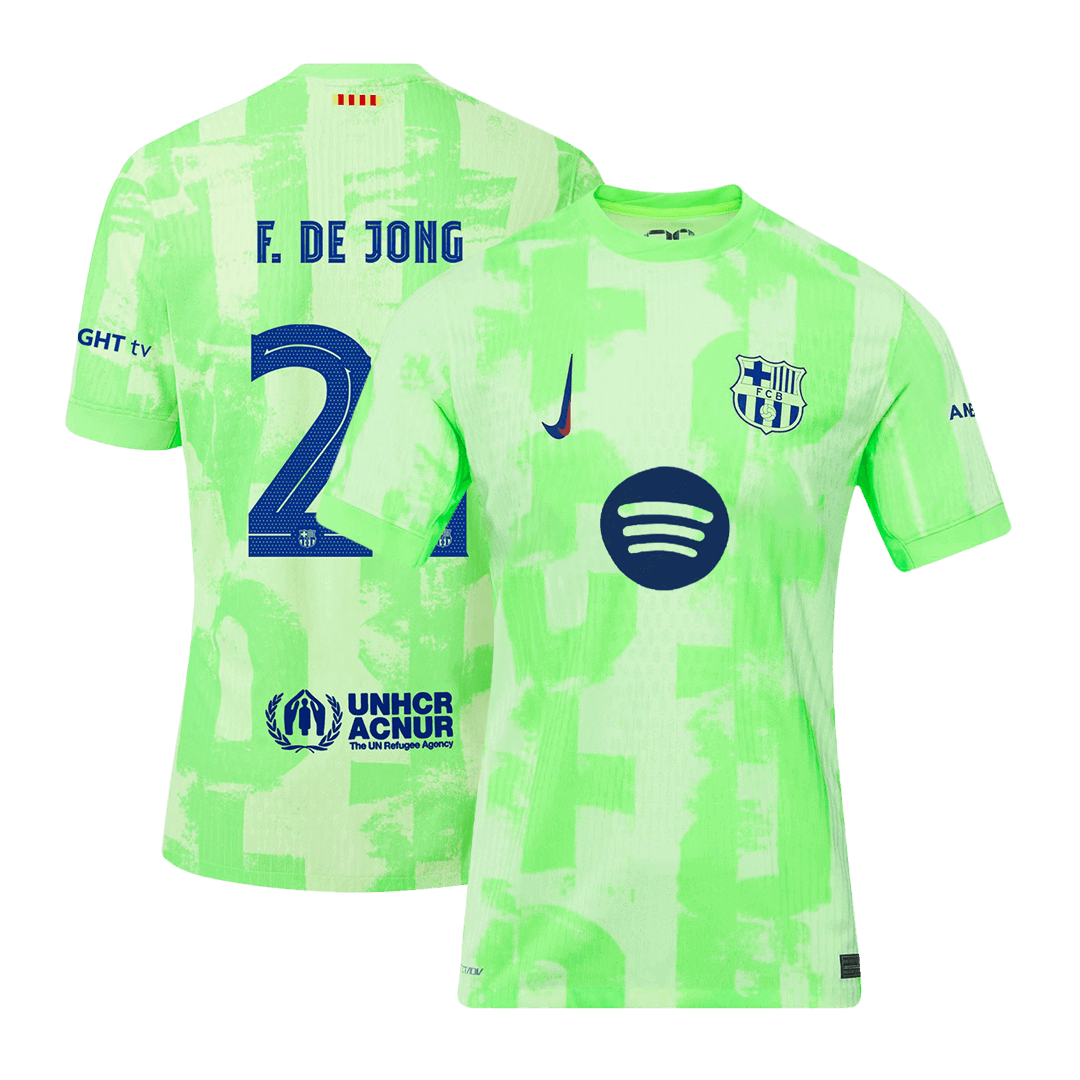 F.DE JONG #21 Barcelona Third Away Soccer Jersey 2024/25 Player Version