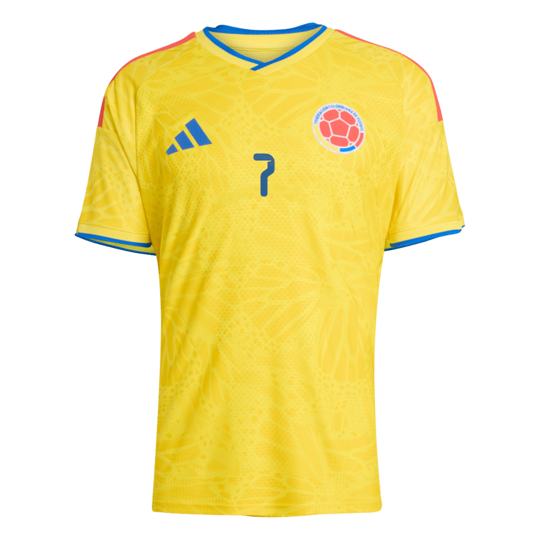 LUIS DíAZ #7 Colombia Home Soccer Jersey 2026 Player Version - Image 2