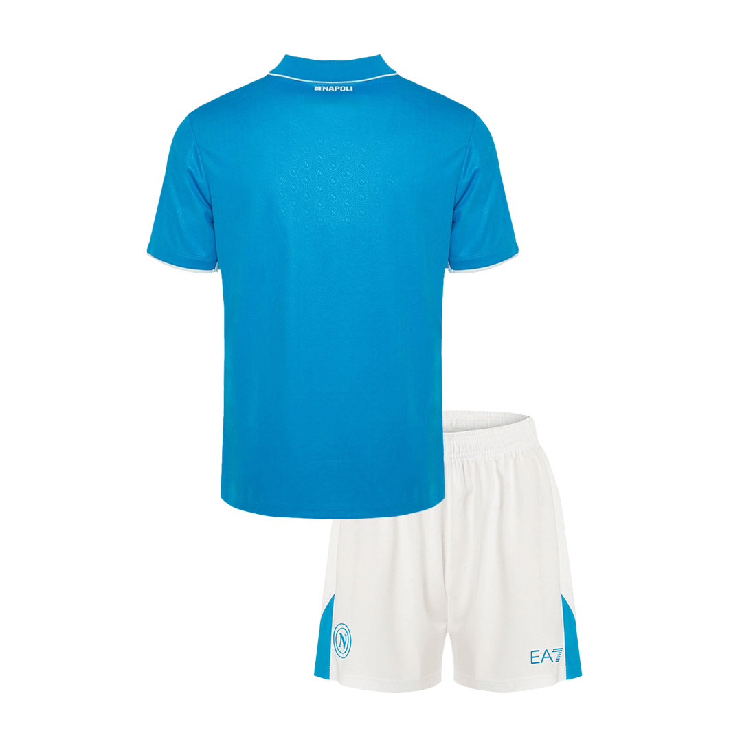 Kid's Napoli Home Soccer Jersey Kit(Jersey+Shorts) 2024/25 - Image 2