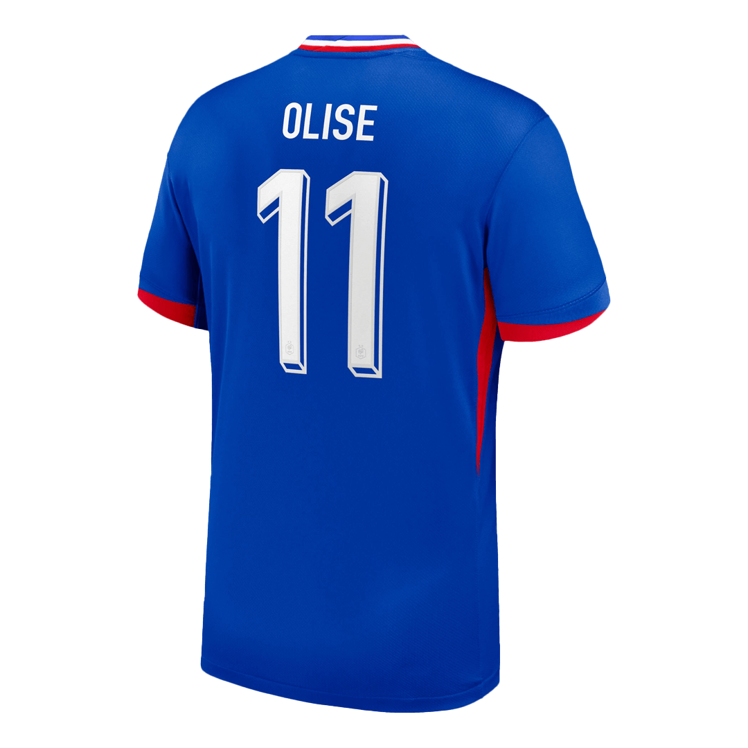 OLISE #11 France Home Soccer Jersey 2024 - Image 3